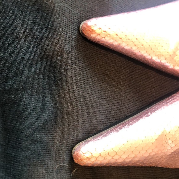 ALDO D'orsay Pump Snake Embossed Pink Metallic 37 - Picture 6 of 6